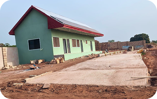 Wenchi bulking centre facility for aggregation, grading, and storage in Ghana